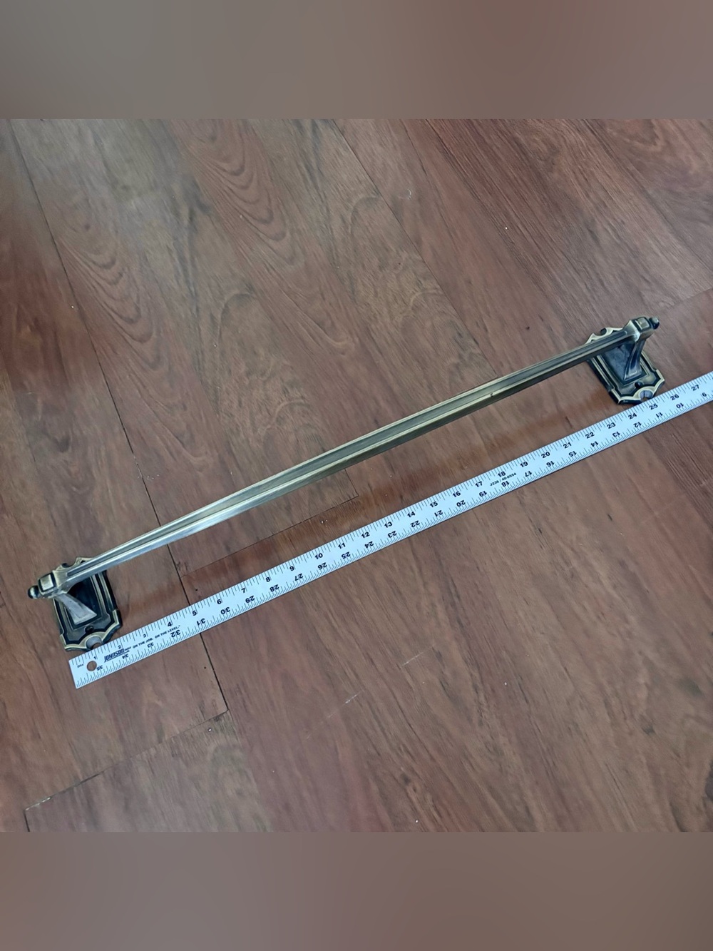Amerock Carriage House Antiqued Brass Bathroom Towel Rack Bar MCM - Picture 8 of 12